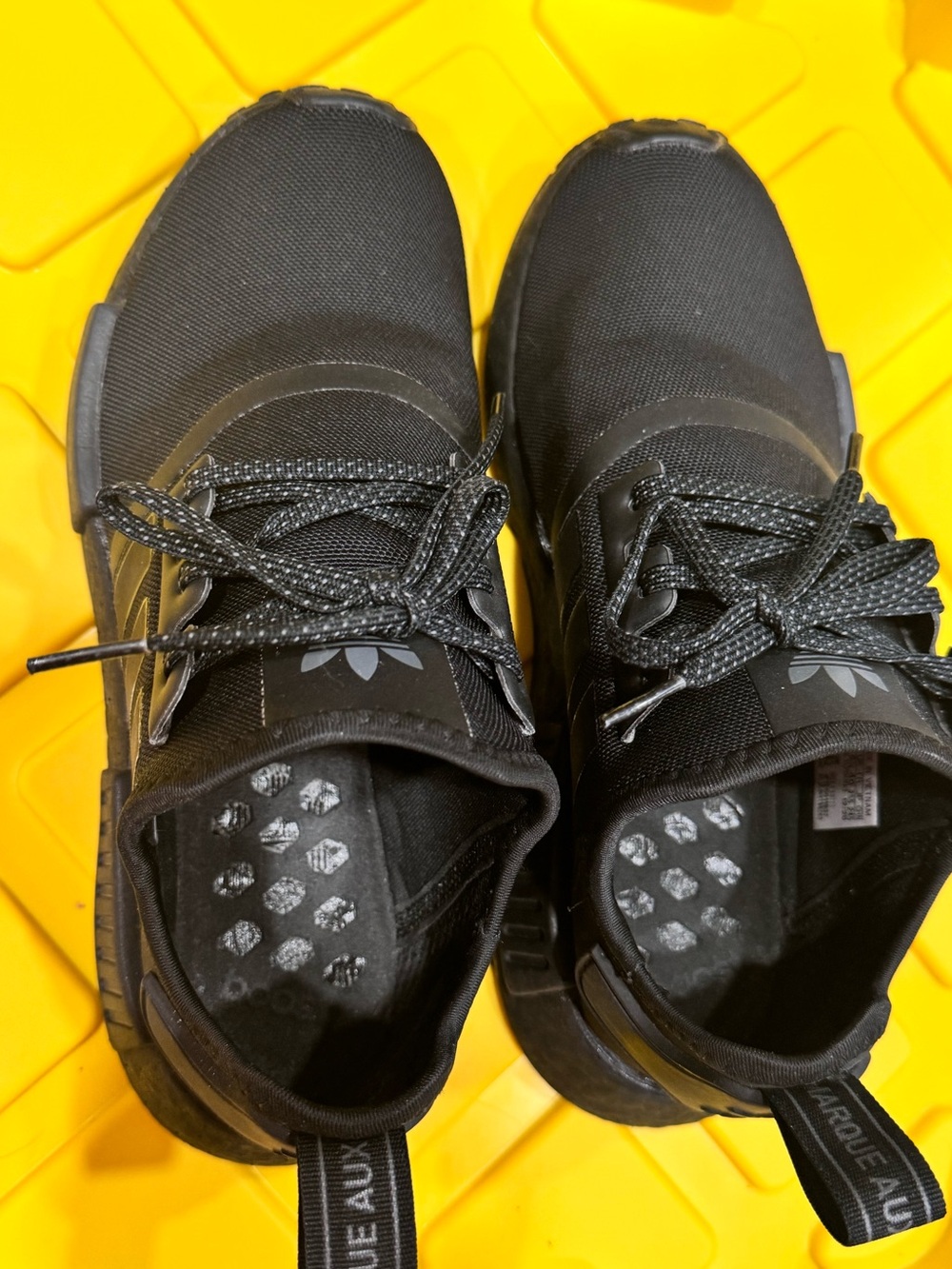 adidas Black Low-Top Knit Lace-Up Sneakers